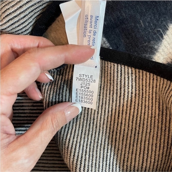 LUCKY BRAND Wool Aztec Tan & Black Ponco, NWT, O/S - Picture 8 of 11